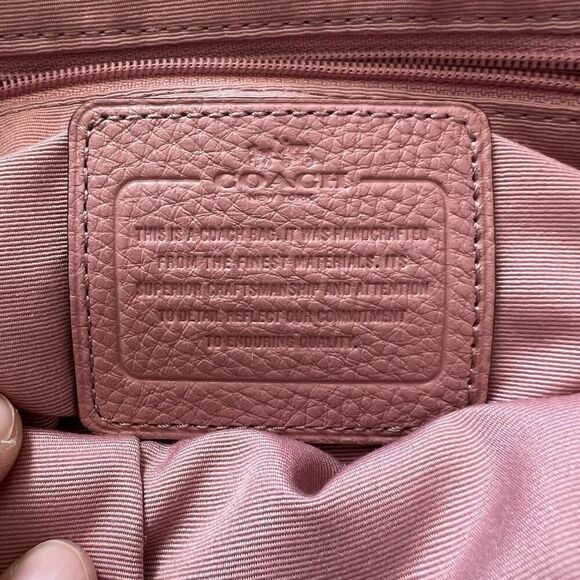 Coach Vintage Kelsey Satchel Pink Pebbled Leather Crossbody Purse w/ Wallet - Picture 10 of 16